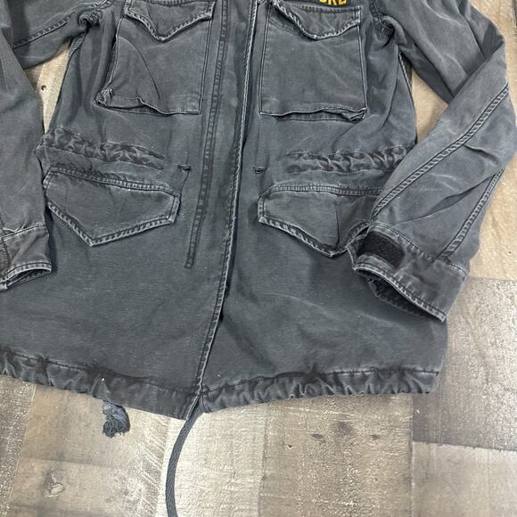 Ralph Lauren Denim & Supply Jacket Military M-65 USA Flag Graphite RARE XS - Picture 13 of 13